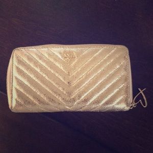 Victoria’s Secret gold shelled wallet